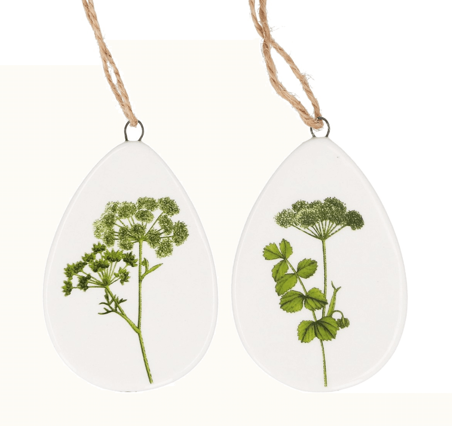 Ceramic Egg Dec 6cm - Spring Hedgerow