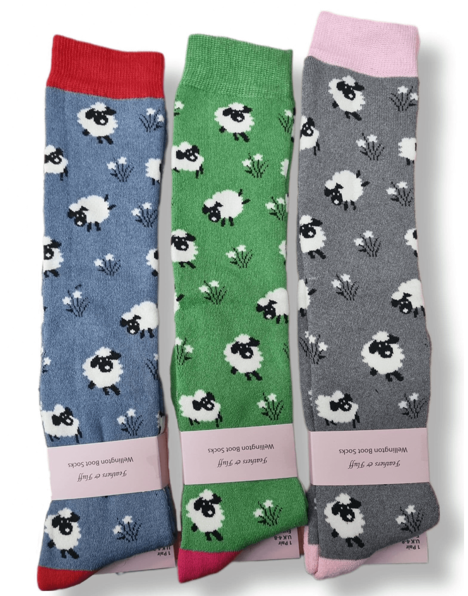 Sheep Ladies Long Boot Socks