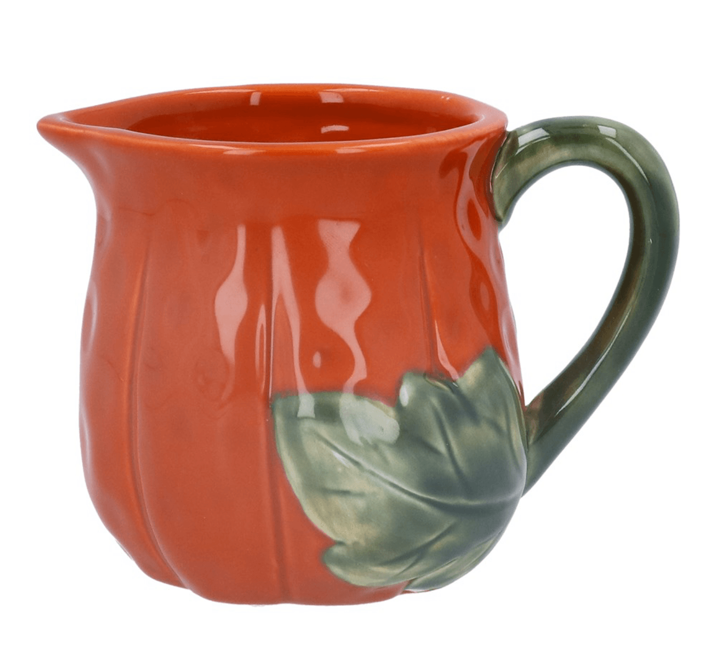 Ceramic Jug 8.5cm - Pumpkin & Vine