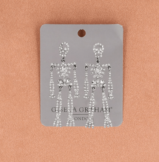 Earrings - Jewelled Skeletons