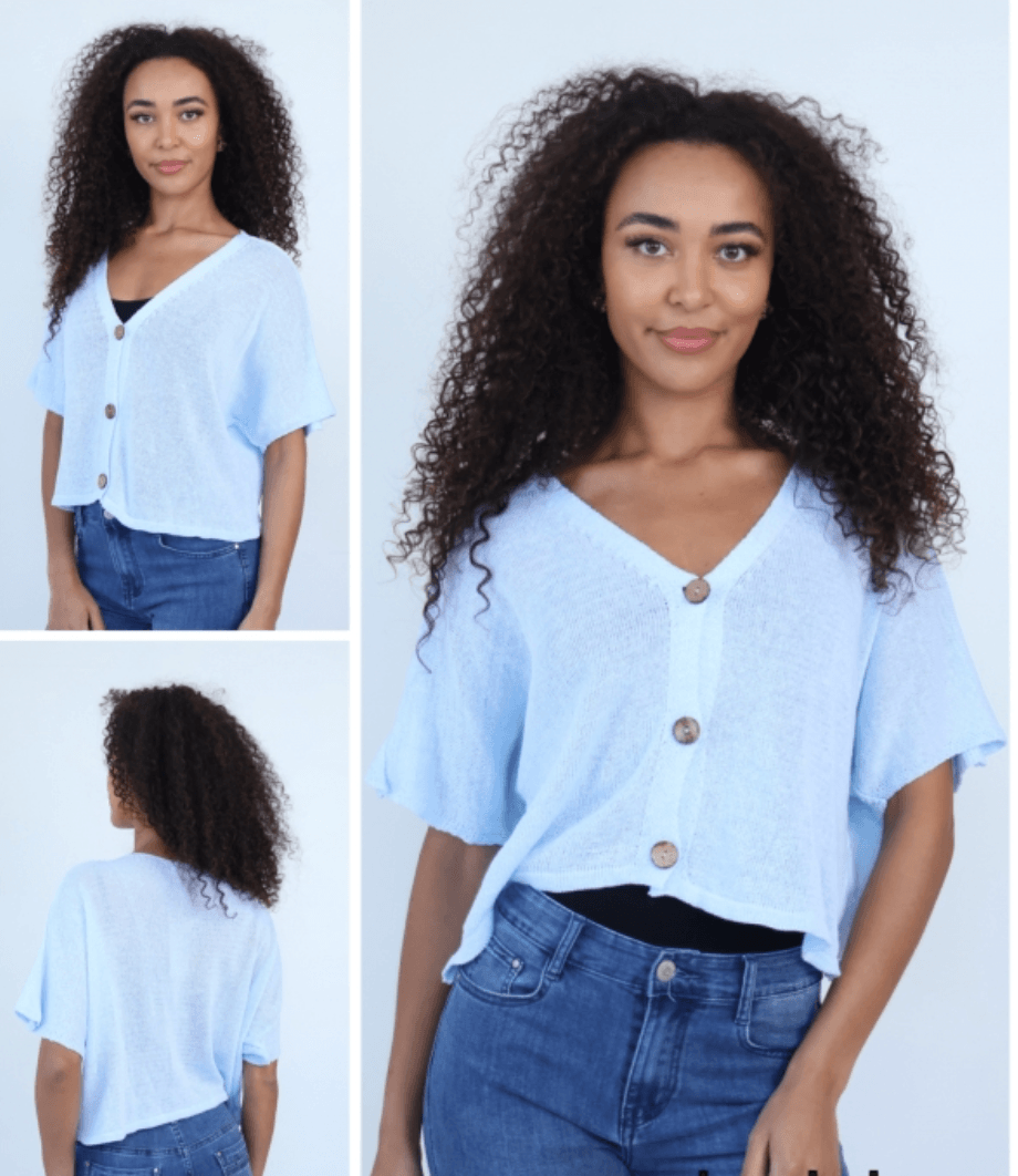 Aimee Cute Button Layering Cardi