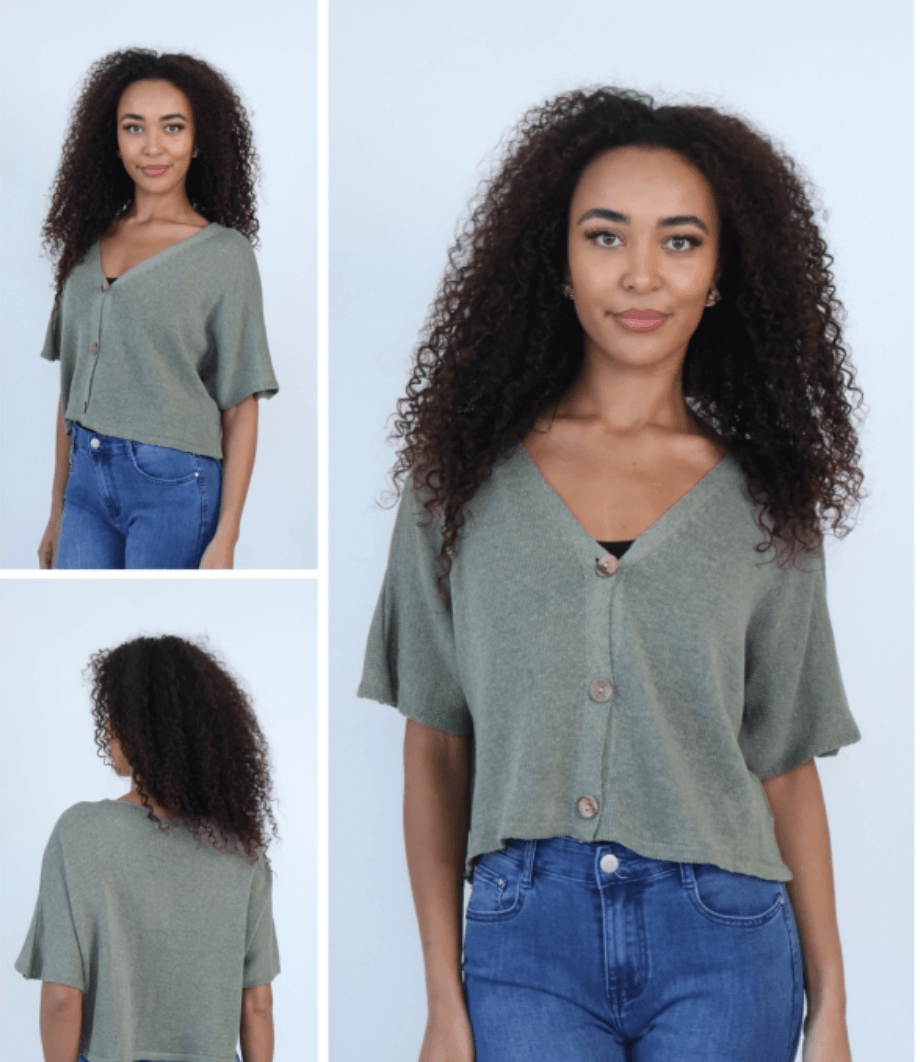 Aimee Cute Button Layering Cardi