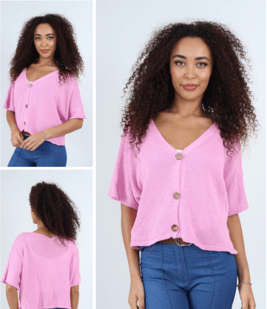 Aimee Cute Button Layering Cardi