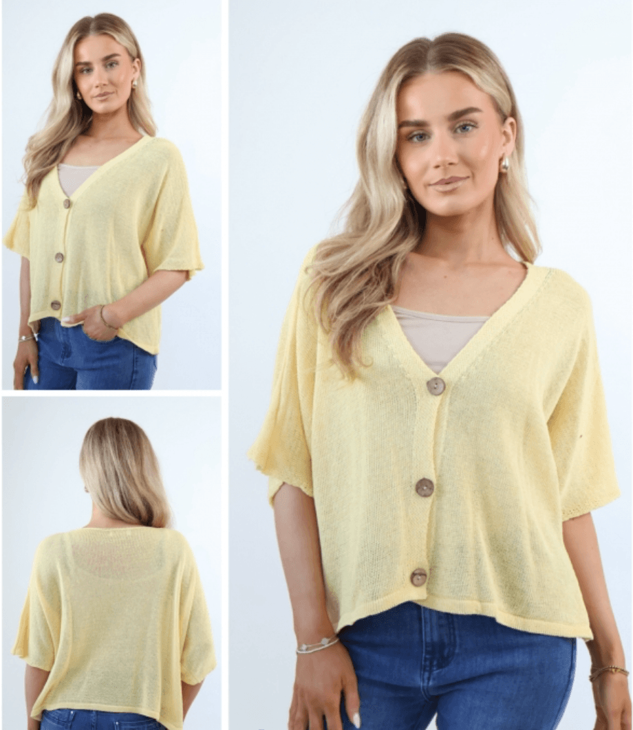 Aimee Cute Button Layering Cardi