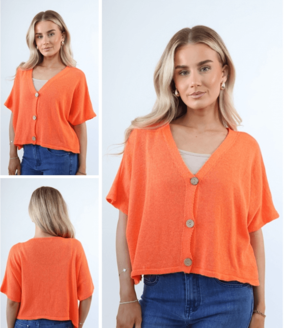 Aimee Cute Button Layering Cardi