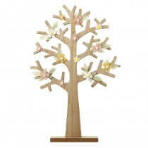 Large Wooden Tree With Felt Flowers