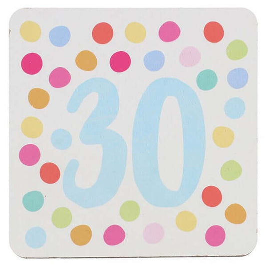 Wendy Jones-Blackett Multi Dot 30 Coaster