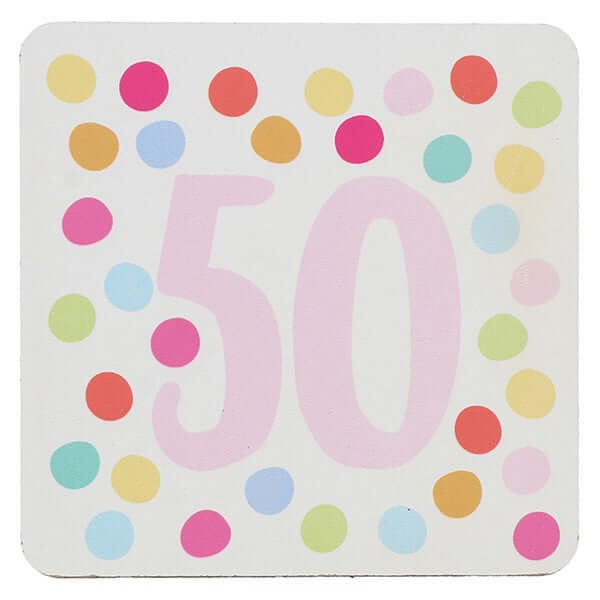 Wendy Jones-Blackett Multi Dot 50 Coaster