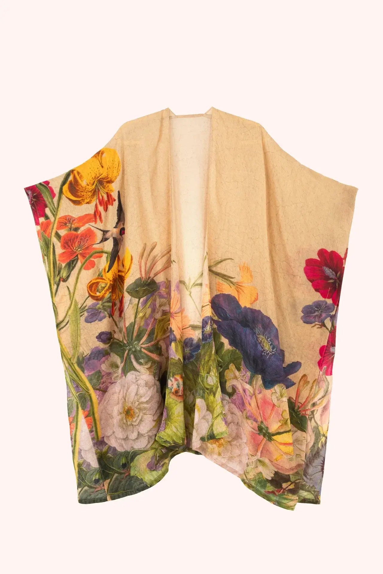 Powder Design Wool Wraparound - Autumn Posy, Cream