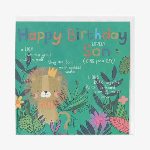 Belly Button Designs - Happy Birthday Son Card