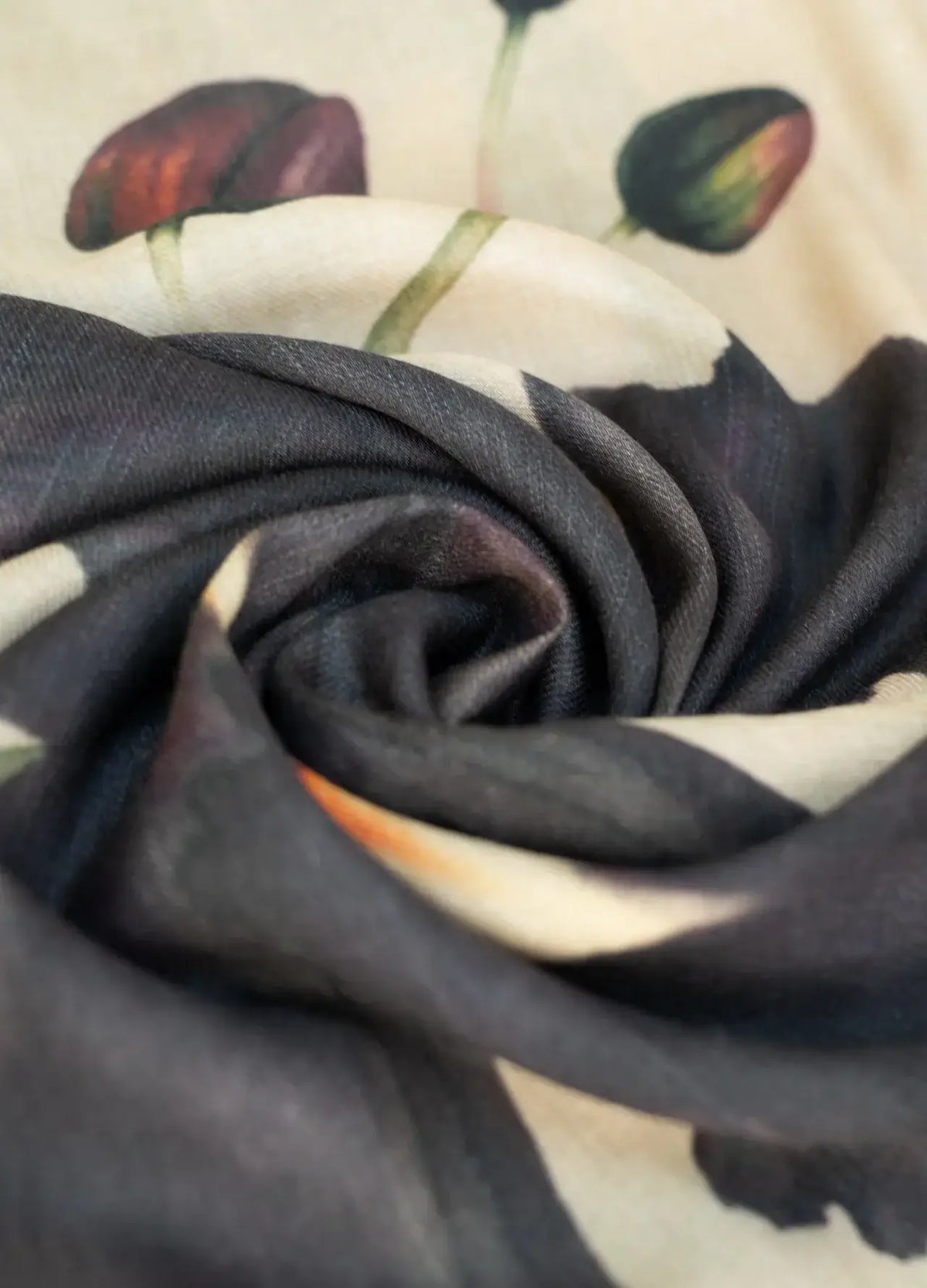Powder Design Wool Wrap Scarf - Midnight Orchid