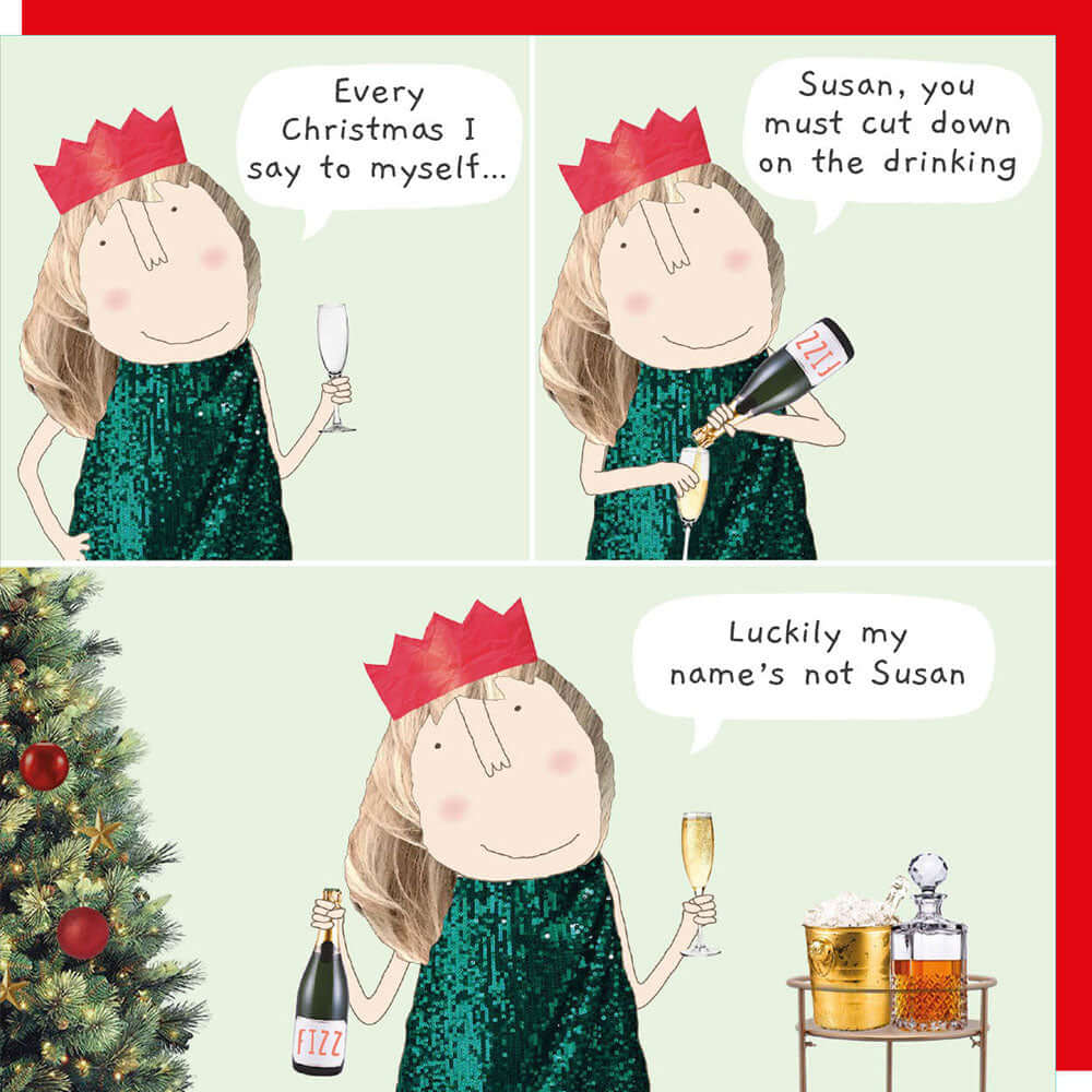 Xmas Susan Novelty Xmas Card