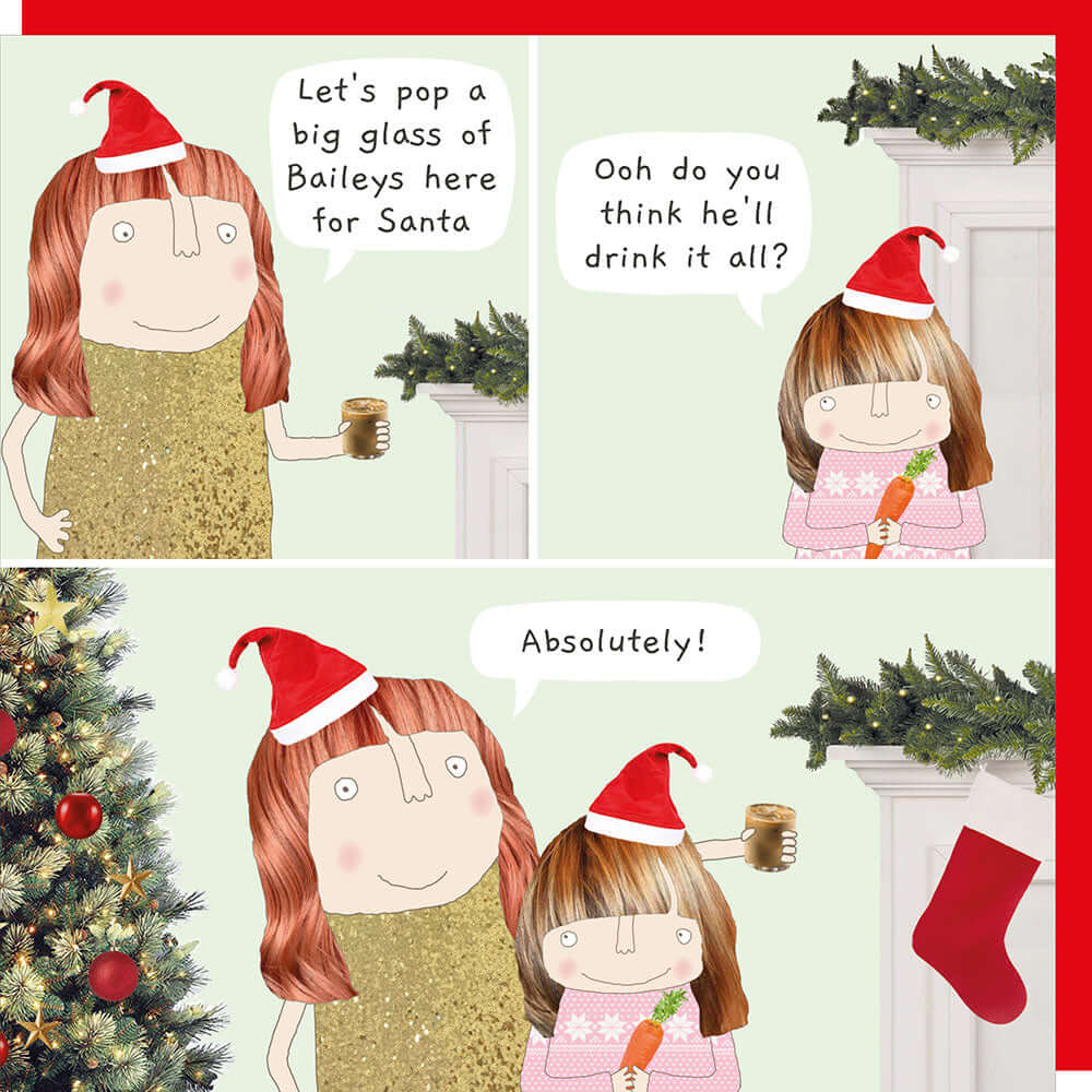 Big Glass Christmas Novelty Card