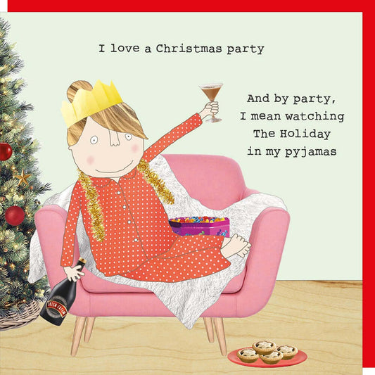 Xmas Party Novelty Christmas Card