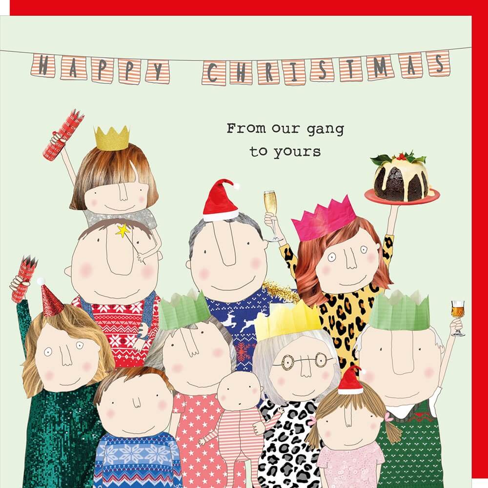 Our Gang Novelty Christmas Card