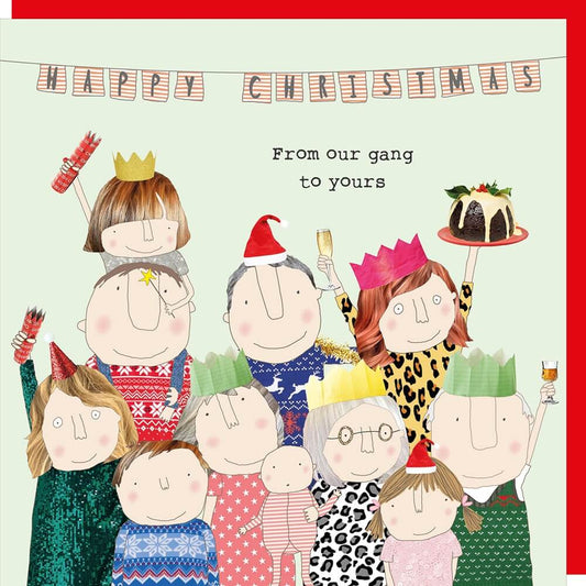 Our Gang Novelty Christmas Card