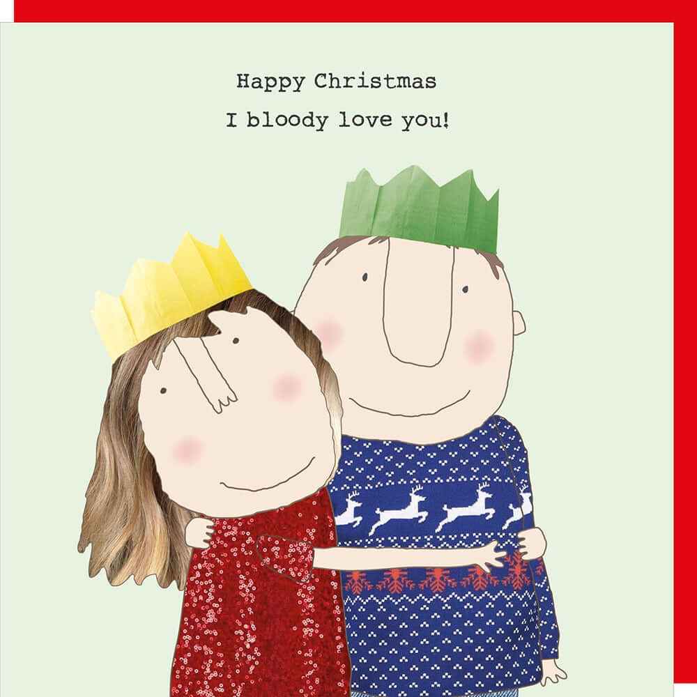 Bloody Love You Novelty Christmas Card