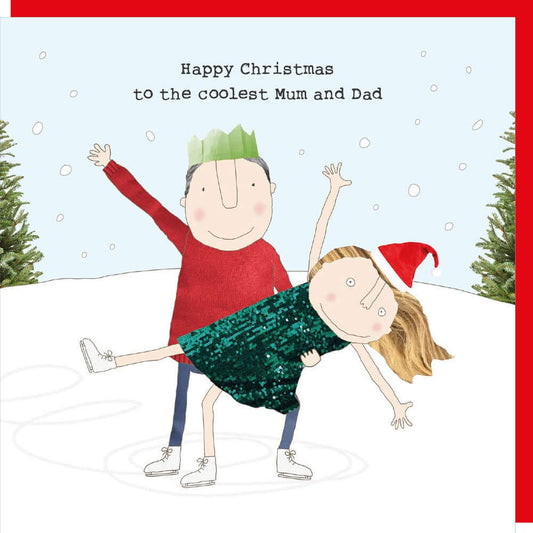 Mum and Dad Coolest Novelty Christmas Card