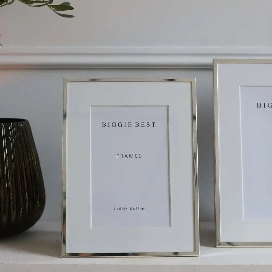 Biggie Best - 4x6 Thin Border Silver Frame