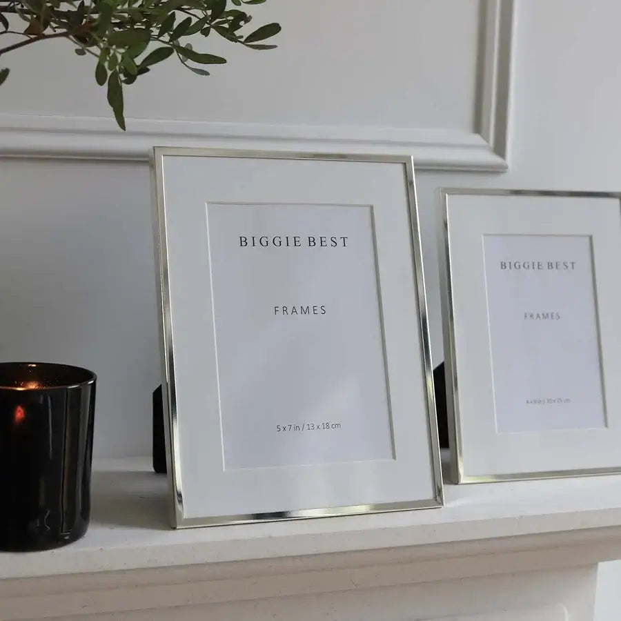 Biggie Best - 5x7 Thin Border Silver Frame
