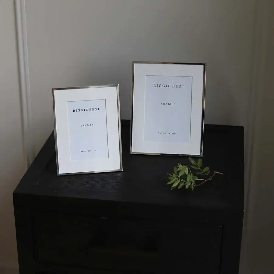 Biggie Best - 5x7 Thin Border Silver Frame