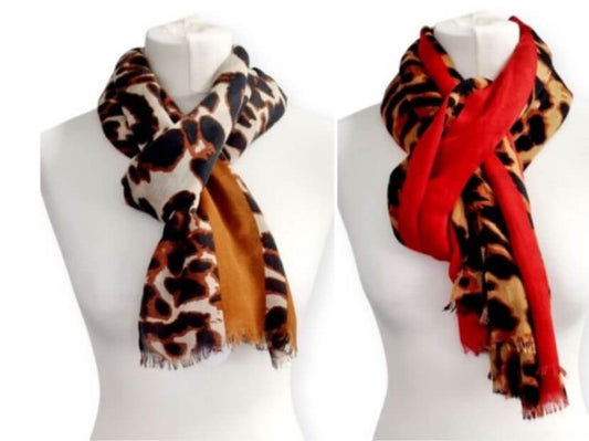 Leopard Print Lightweight Scarves