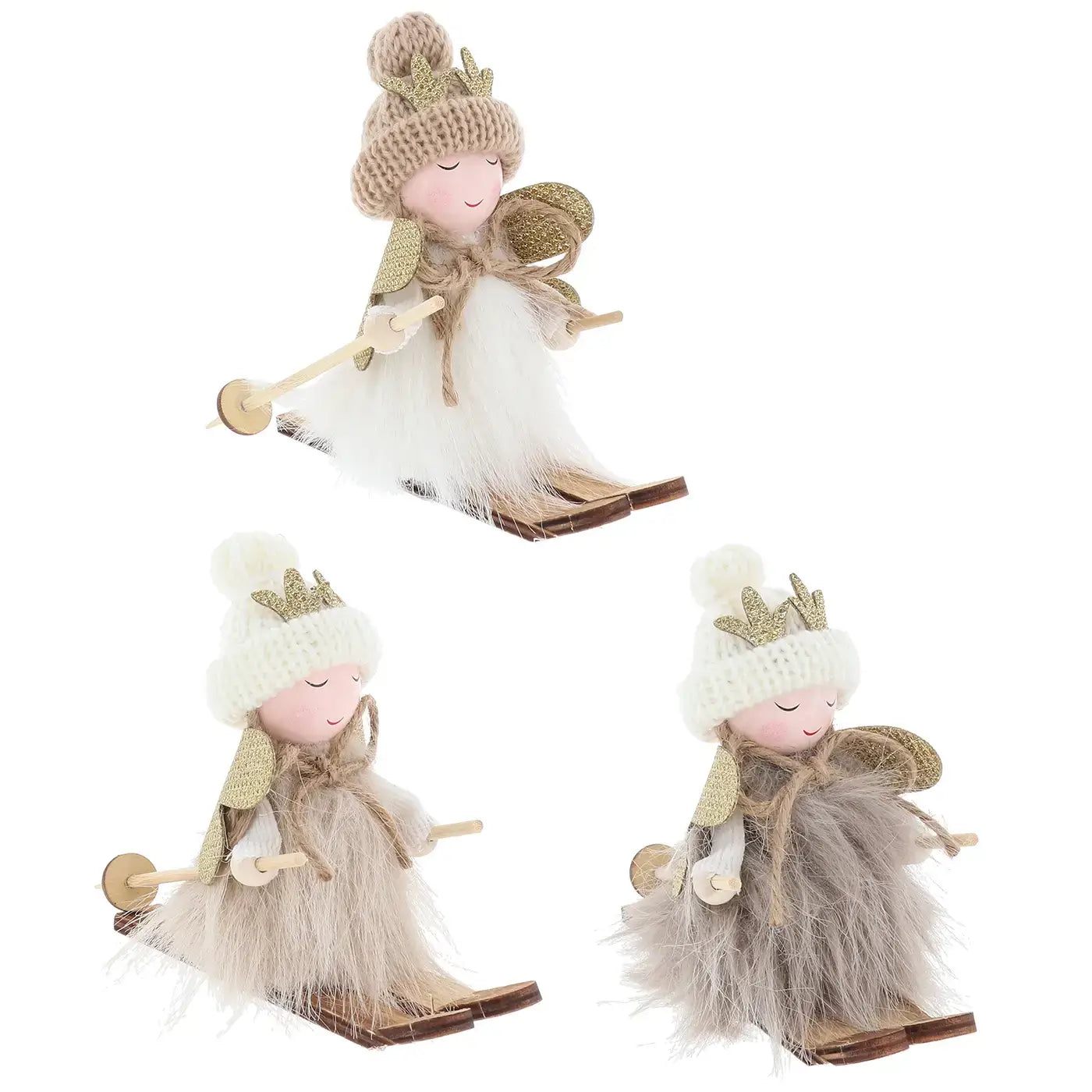 Christmas Cosy Angels Skiing