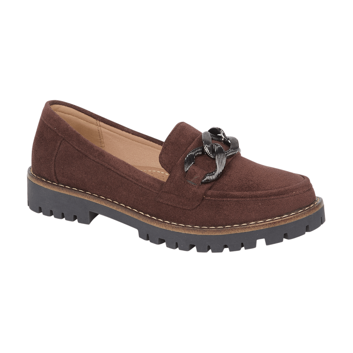 Adeline Chocolate Chunky Loafer
