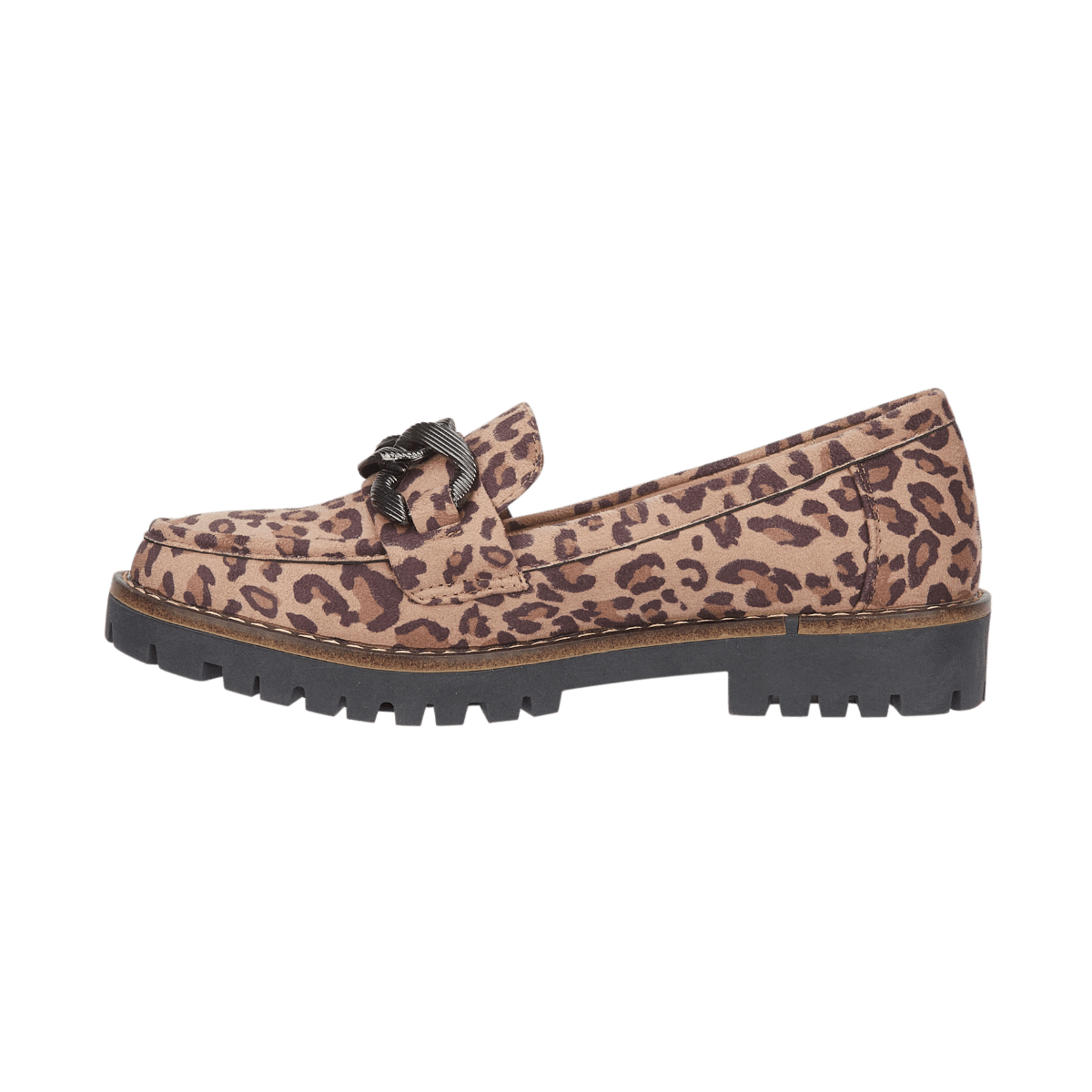 Adeline Leopard Chunky Loafer