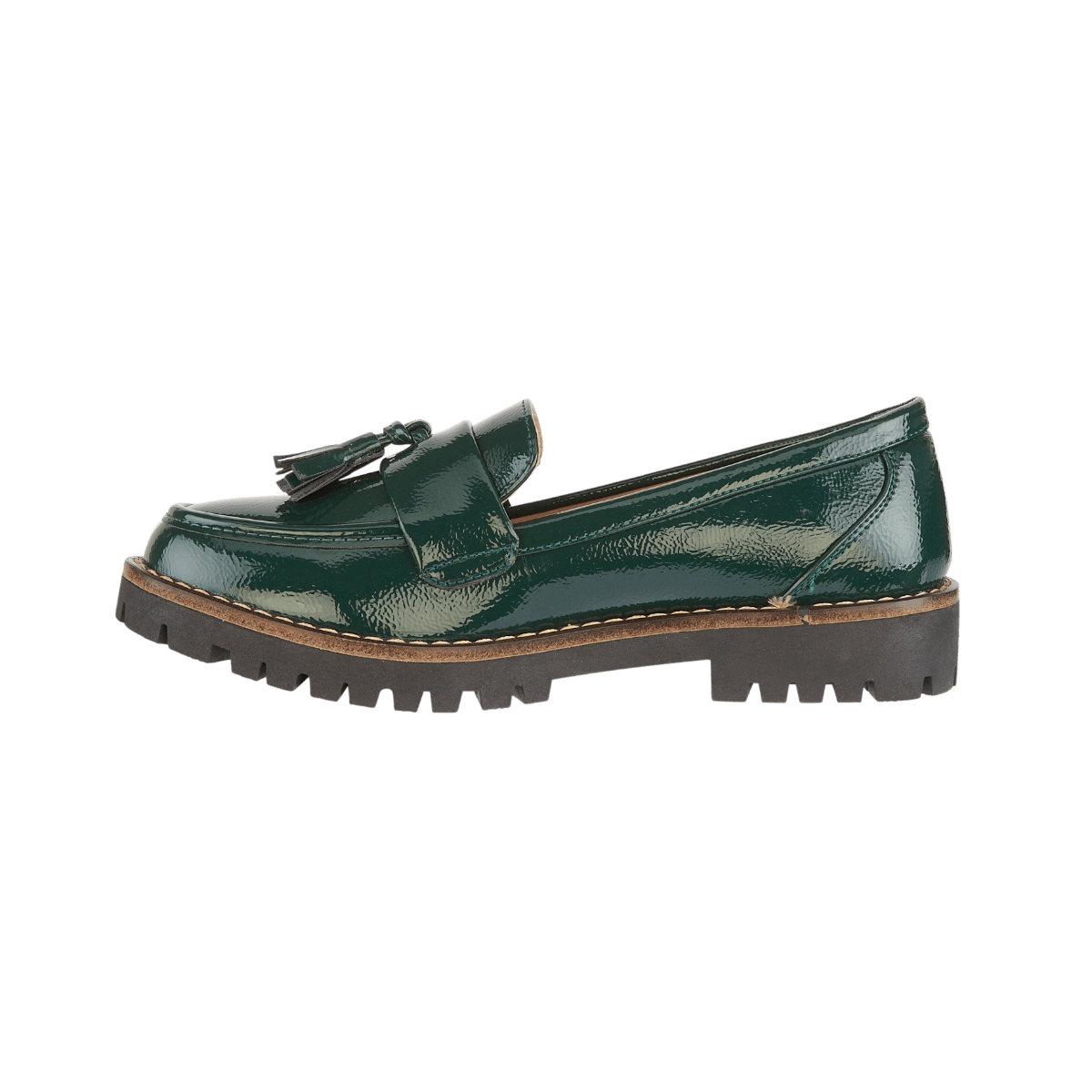 Shoes by Emma - Aurabelle Green Crinkle Patent Ladies Shoe