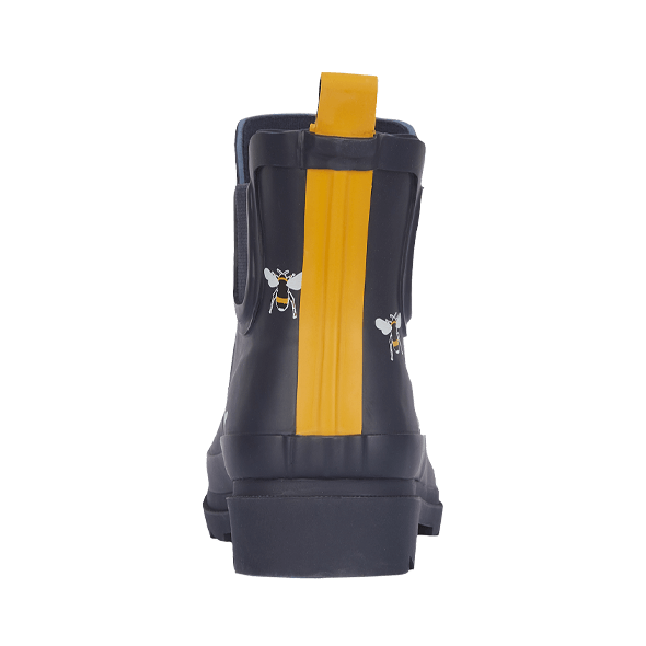 Ladies Bee Navy Multi Short Wellington Boot