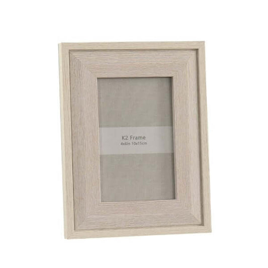 Beige Wood Photo Frame 4x6