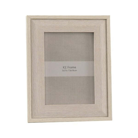 Beige Wood Photo Frame 5x7