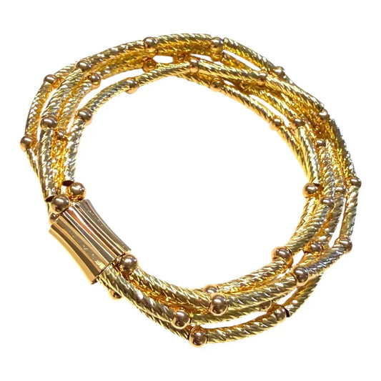Jess & Lou - Braided Multi-Strand Bracelet Gold