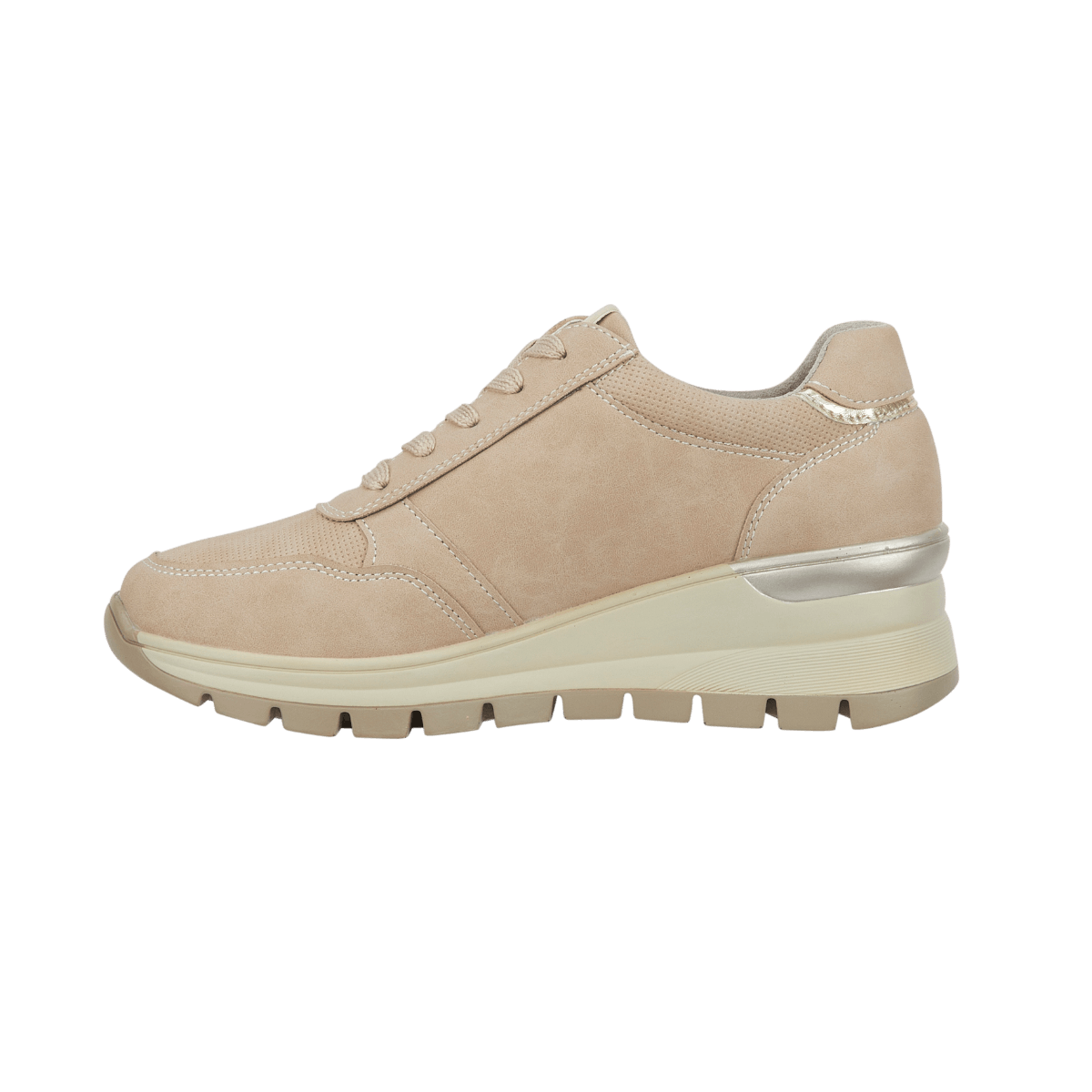 Dawlish Ladies Casual Trainer - Beige