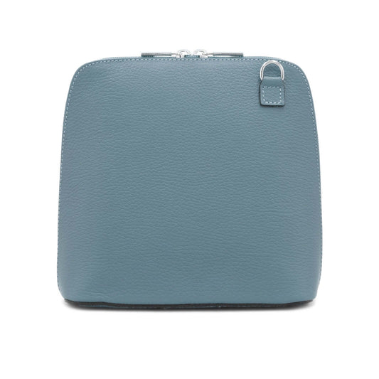 Leather Clamshell Shoulder Bag