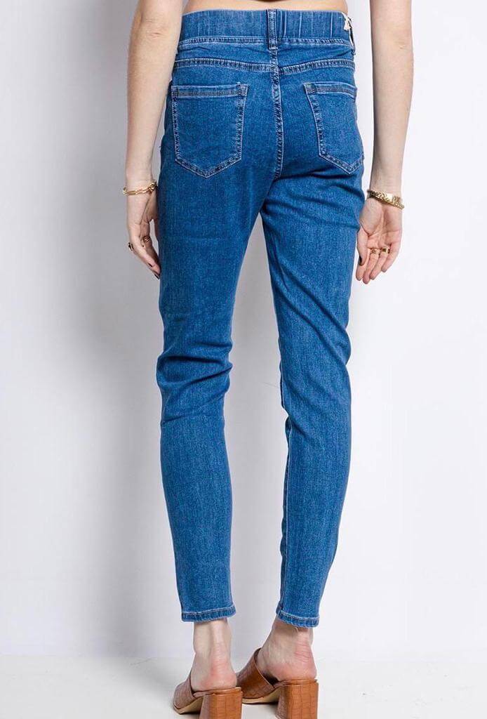 Elasticated Waist Stretchy Skinny Jeans