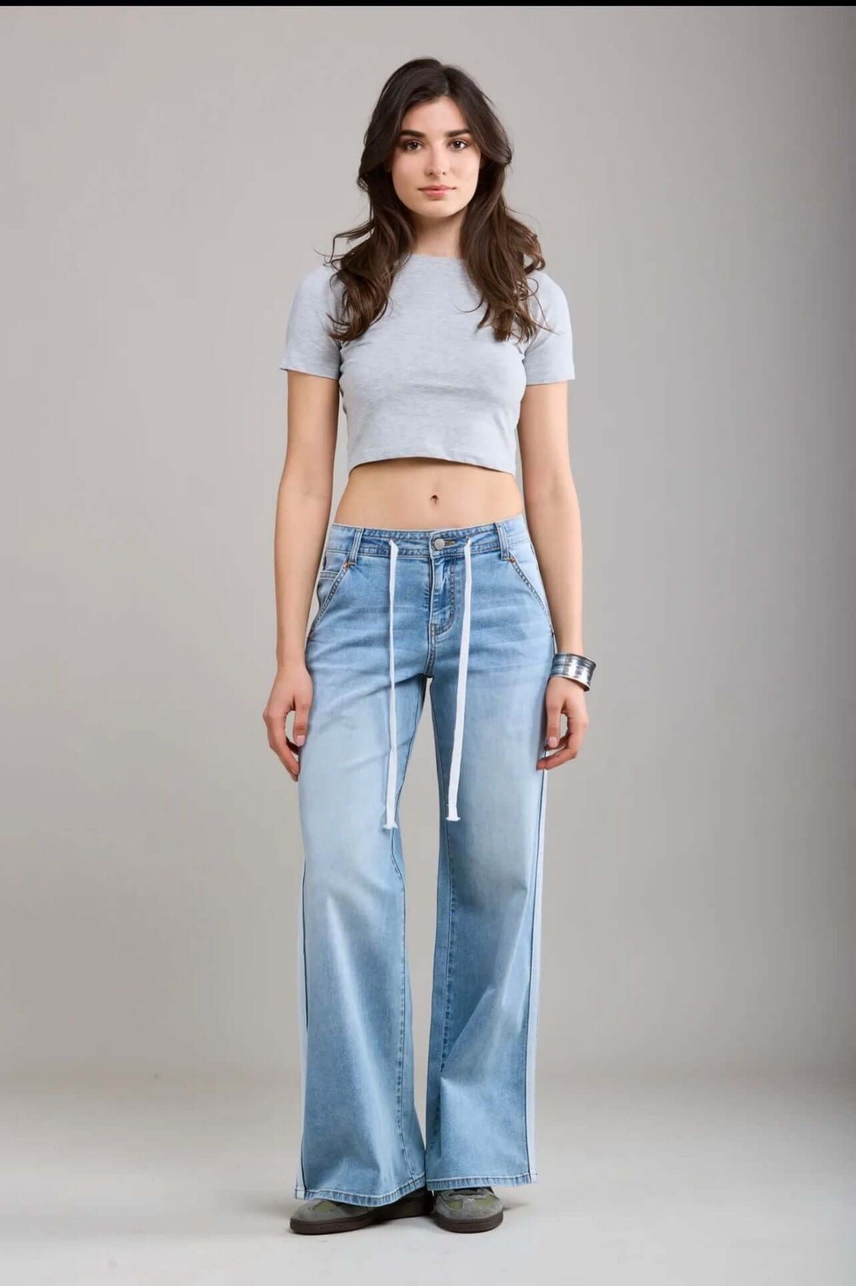 Toxik Tie Waist Striped Jean