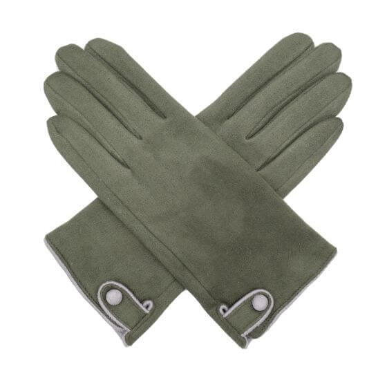 Button Detail Gloves