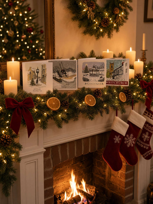 Whitchurch Shropshire Christmas Greetings Card