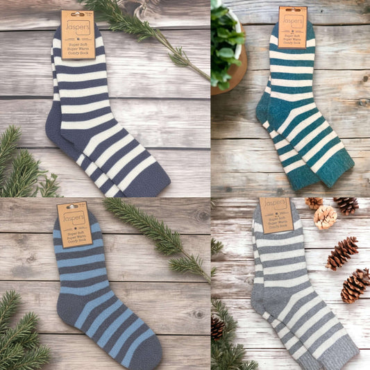 Jasper's - Striking Stripe Super Cosy Men’s Socks