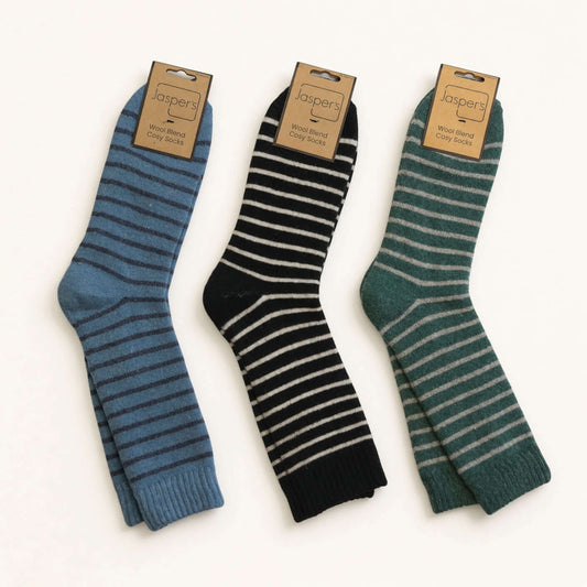 Jasper's - Thin Stripe Cosy Men’s Socks