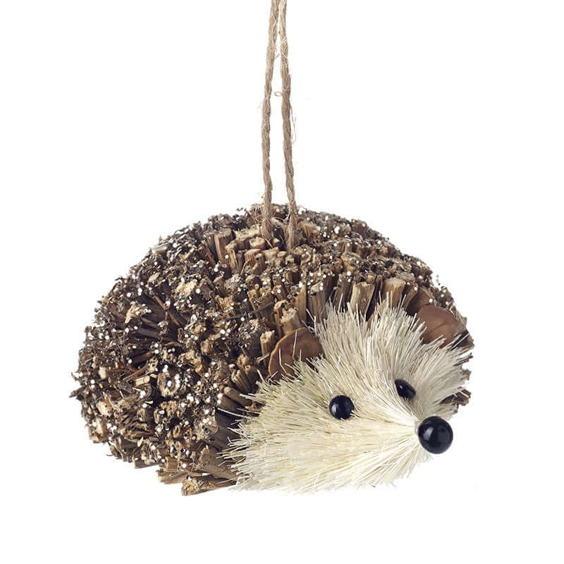 Hanging Rustic Hedgehog Decoration