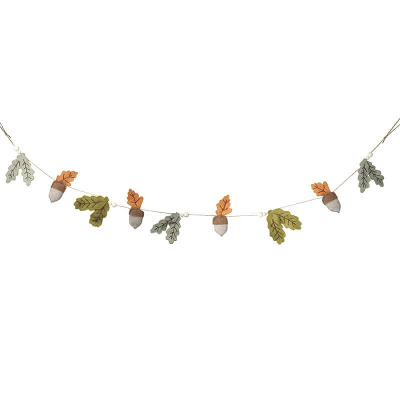 Autumn Acorn And Oak Leaf Garland