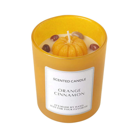 Orange & Cinnamon Scented Candle