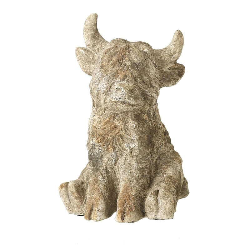 Small Sitting Highland Cow