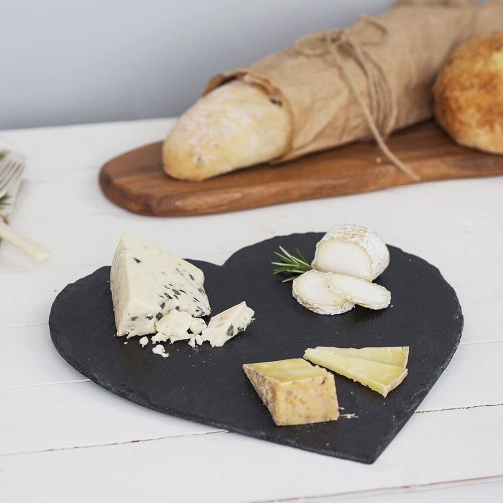 Heart Slate Cheese Board