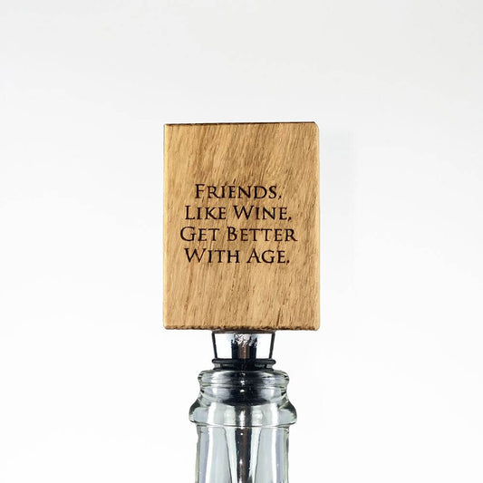 Oak Bottle Stopper - Wine