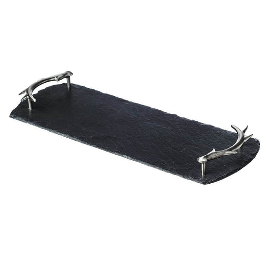 Antler Handled Slate Serving Tray - Small