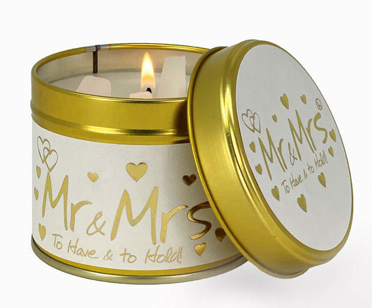 Lily Flame Mr and Mrs Candle in a Tin